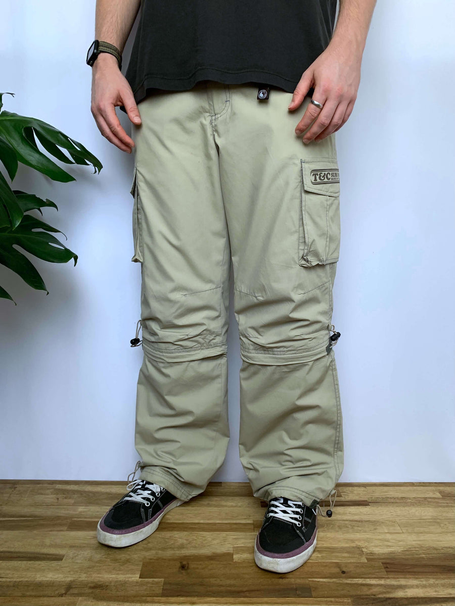 VINTAGE T&C SURF TECHNICAL ZIP-OFF CARGO PANTS - W37*