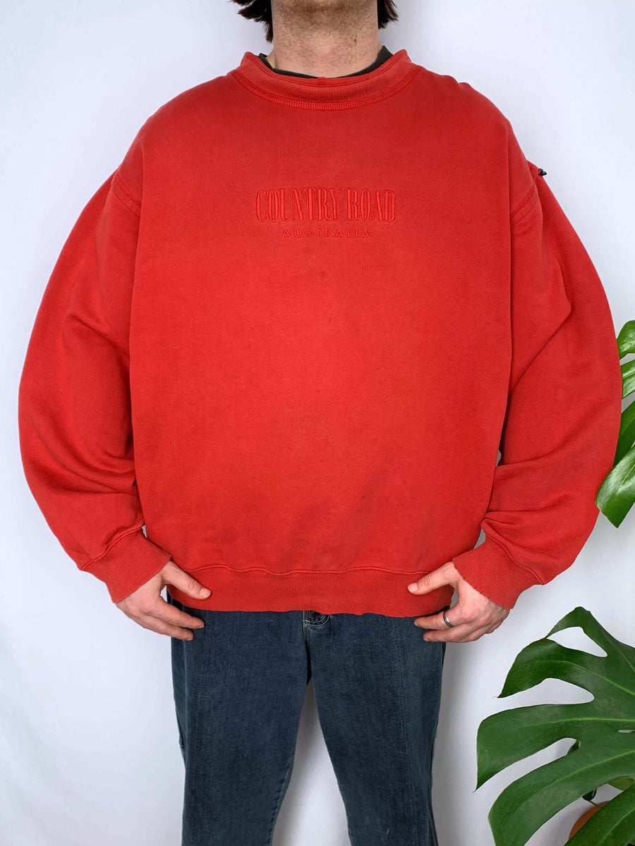 BAGGY VINTAGE COUNTRY ROAD CREWNECK - XL