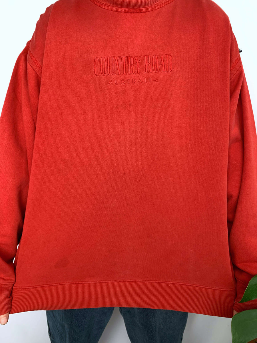 BAGGY VINTAGE COUNTRY ROAD CREWNECK - XL