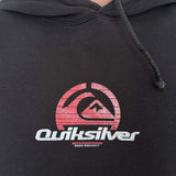 FADED VINTAGE QUIKSILVER LOGO HOODIE - L
