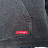 FADED VINTAGE QUIKSILVER LOGO HOODIE - L