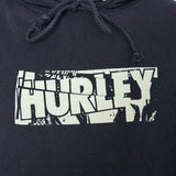 BAGGY VINTAGE HURLEY FRONT HIT HOODIE - L