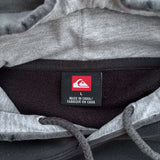 FADED VINTAGE QUIKSILVER LOGO HOODIE - L