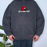 BAGGY VINTAGE QUIKSILVER LOGO HOODIE - XL