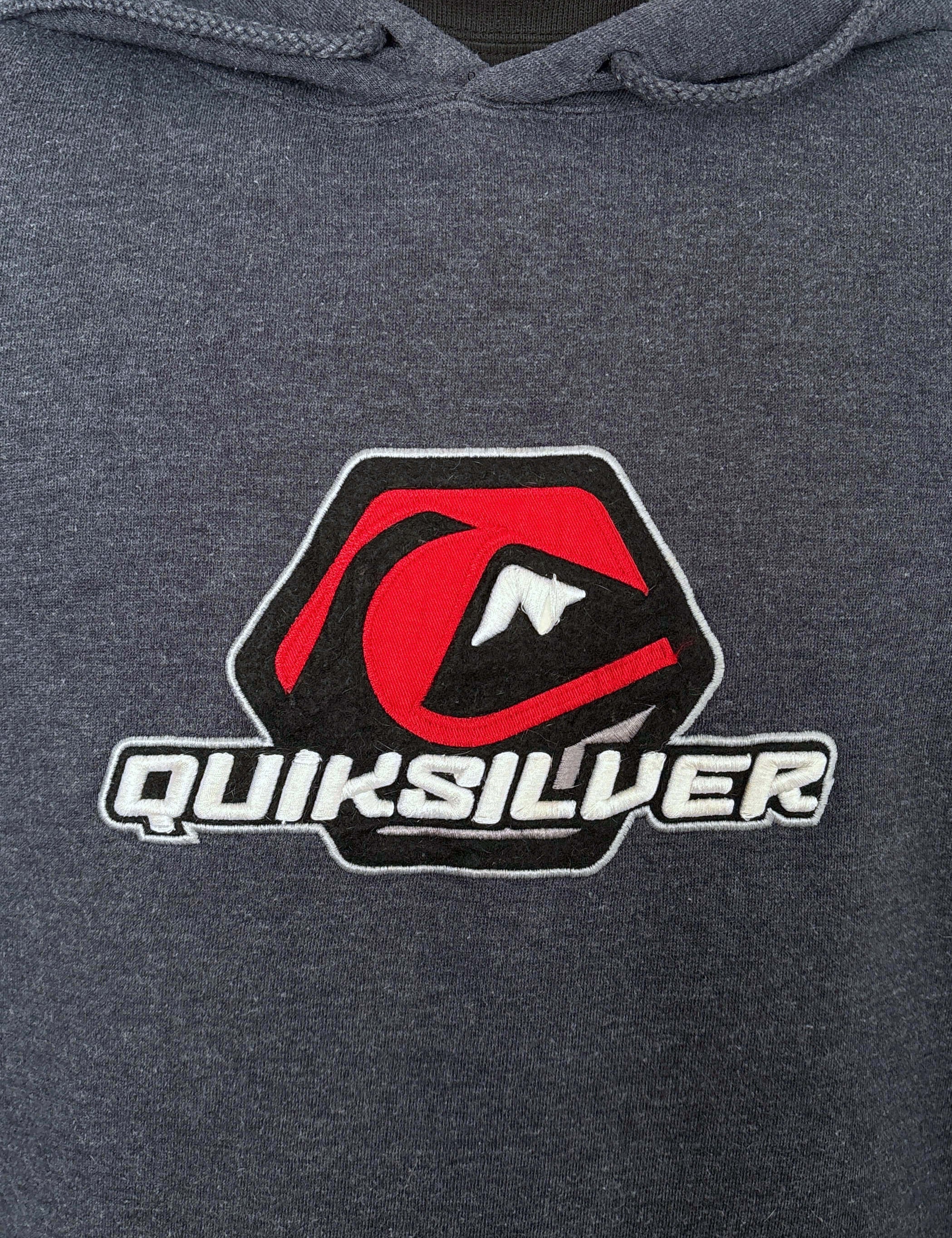 BAGGY VINTAGE QUIKSILVER LOGO HOODIE - XL