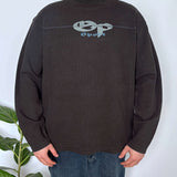 VINTAGE OCEAN PACIFIC TEXTURED CREWNECK - L