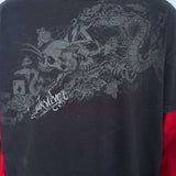VINTAGE QUIKSILVER TWO-TONE DOUBLE LAYER LONG SLEEVE TEE - L