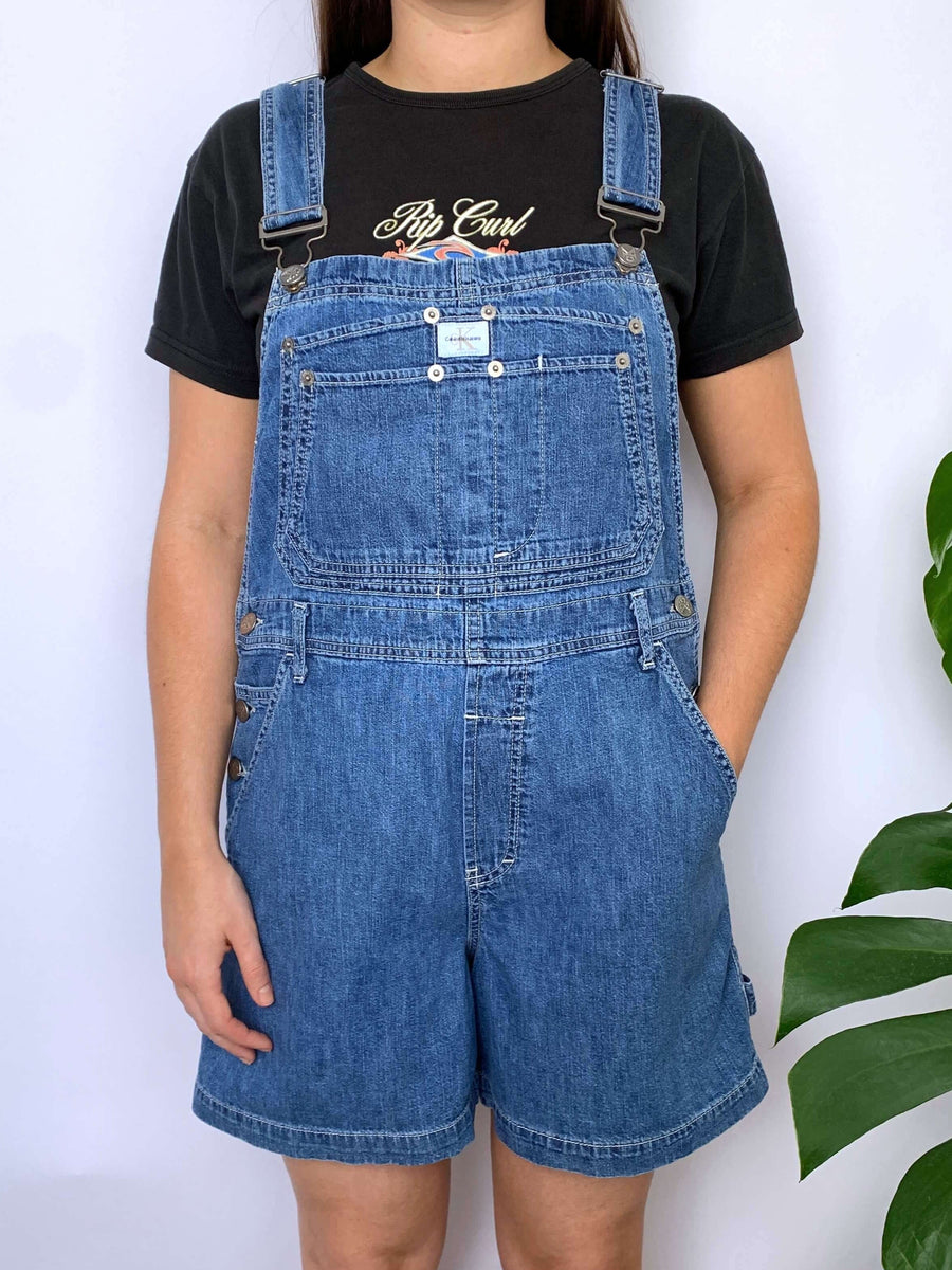 VINTAGE CALVIN KLEIN CARPENTER OVERALLS - 8/10