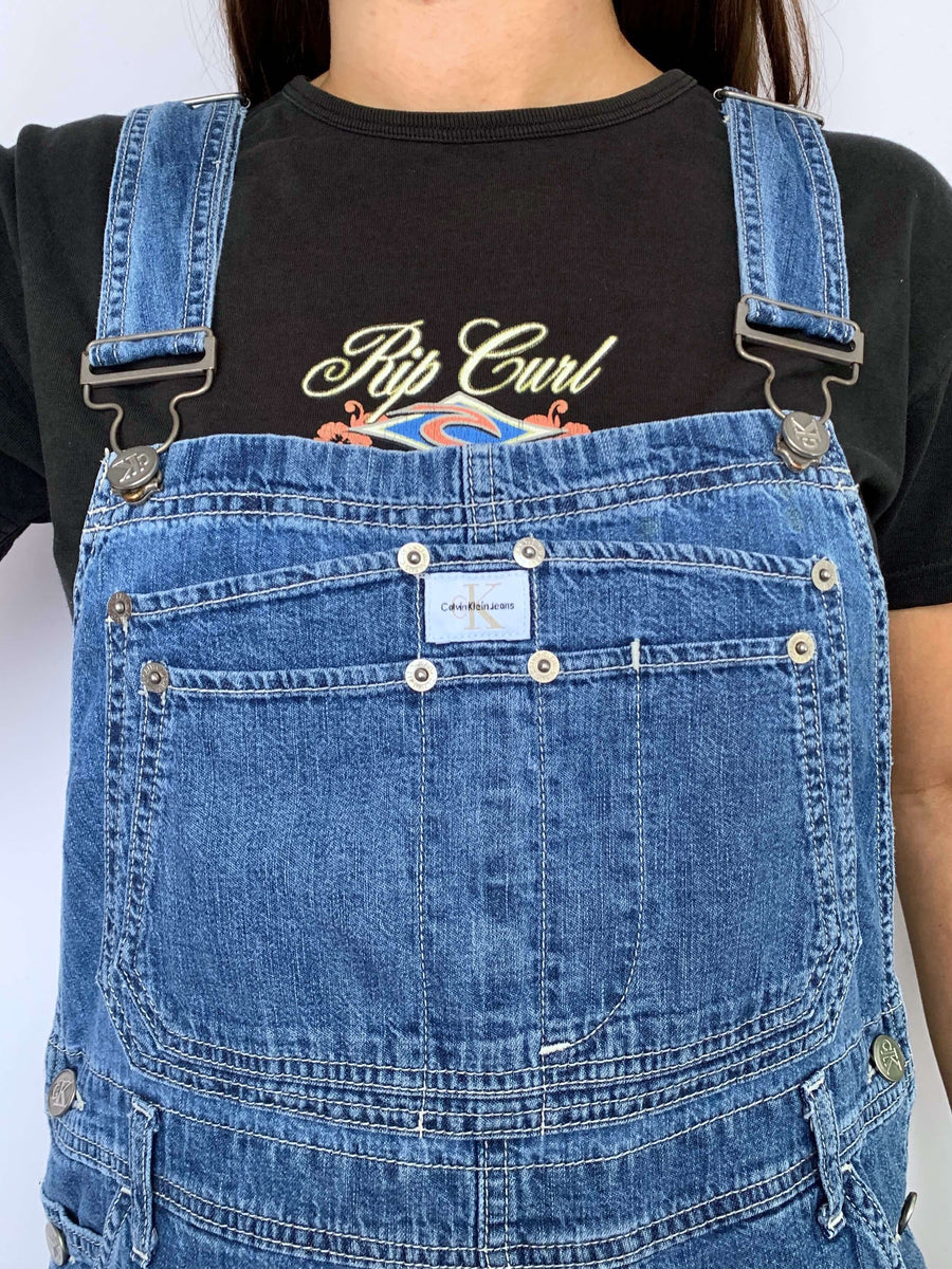 VINTAGE CALVIN KLEIN CARPENTER OVERALLS - 8/10