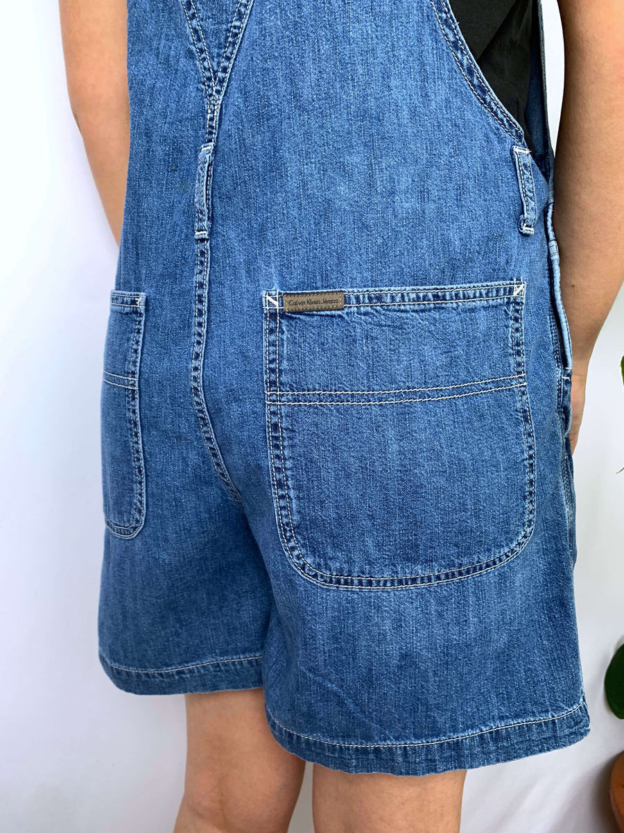 VINTAGE CALVIN KLEIN CARPENTER OVERALLS - 8/10