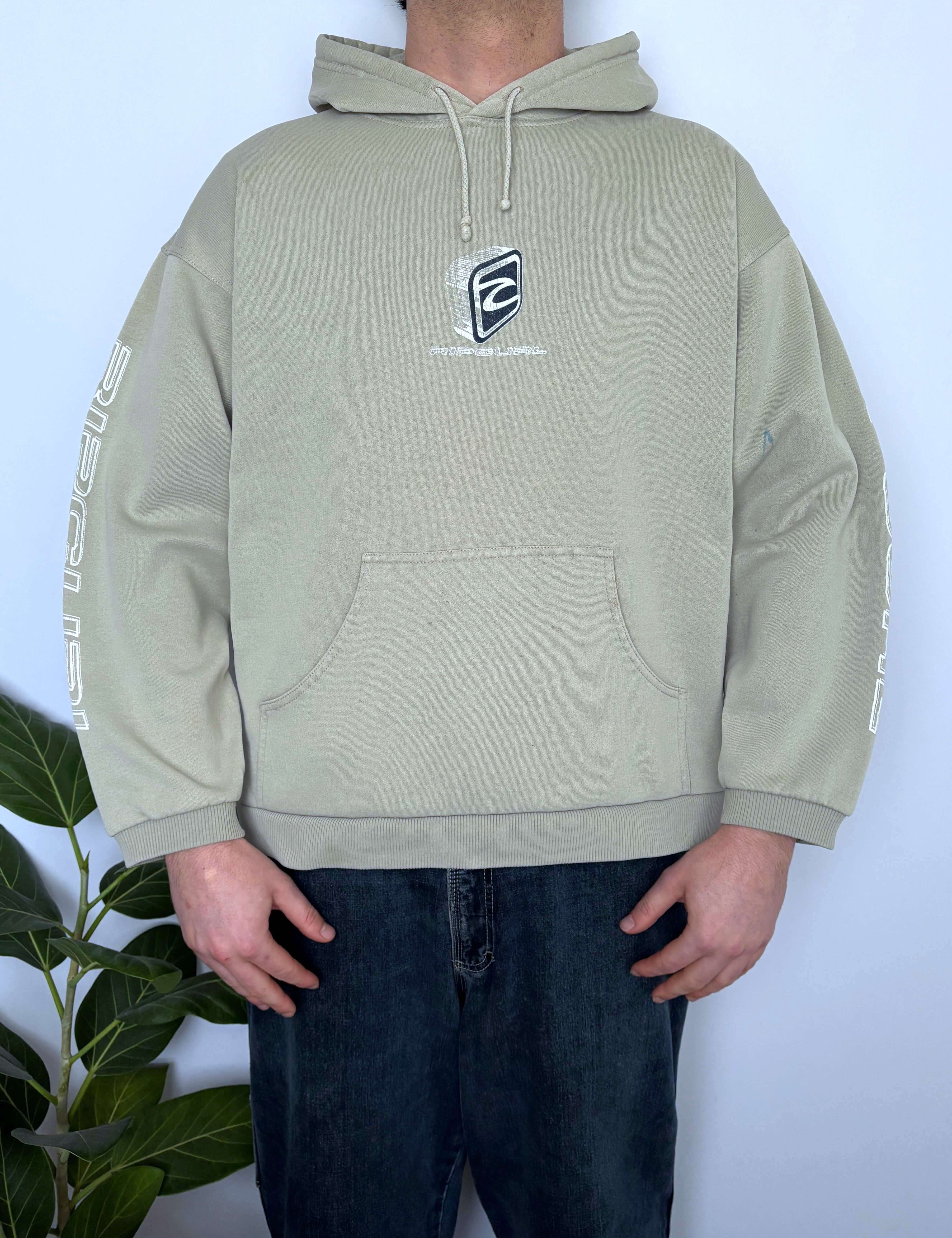 RARE VINTAGE RIP CURL QUAD-HIT HOODIE - S