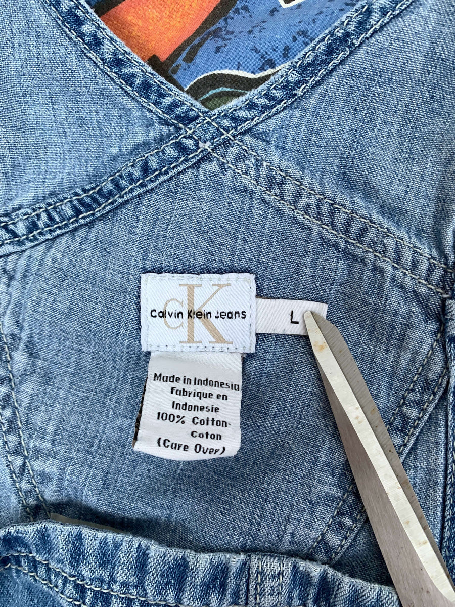 VINTAGE CALVIN KLEIN CARPENTER OVERALLS - 10/12