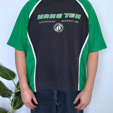 VINTAGE HANG TEN TWO-TONE MESH PANEL TEE - M/L