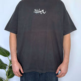 BAGGY VINTAGE QUIKSILVER SPELLOUT/LOGO TEE - XL/XXL