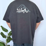 BAGGY VINTAGE QUIKSILVER SPELLOUT/LOGO TEE - XL/XXL