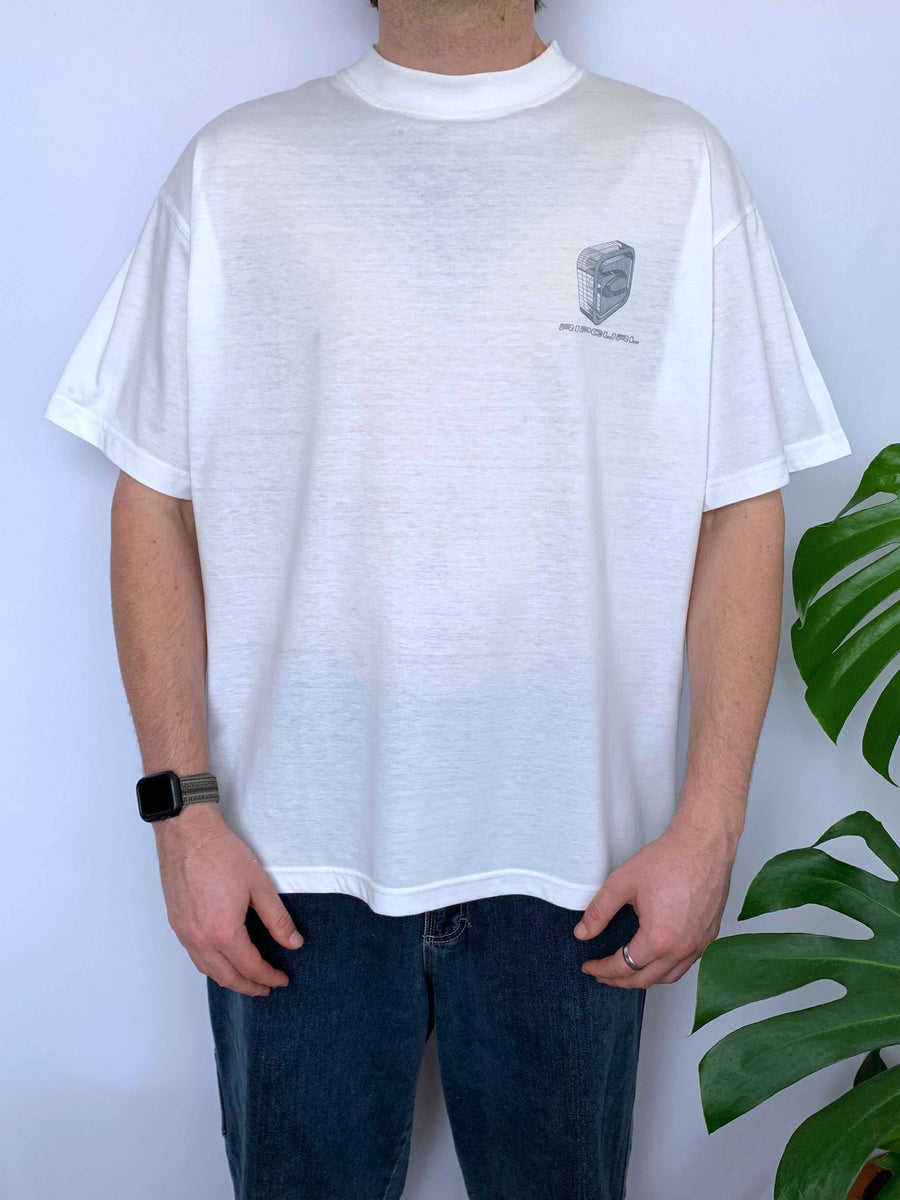 90S RIP CURL BIG LOGO TEE - L