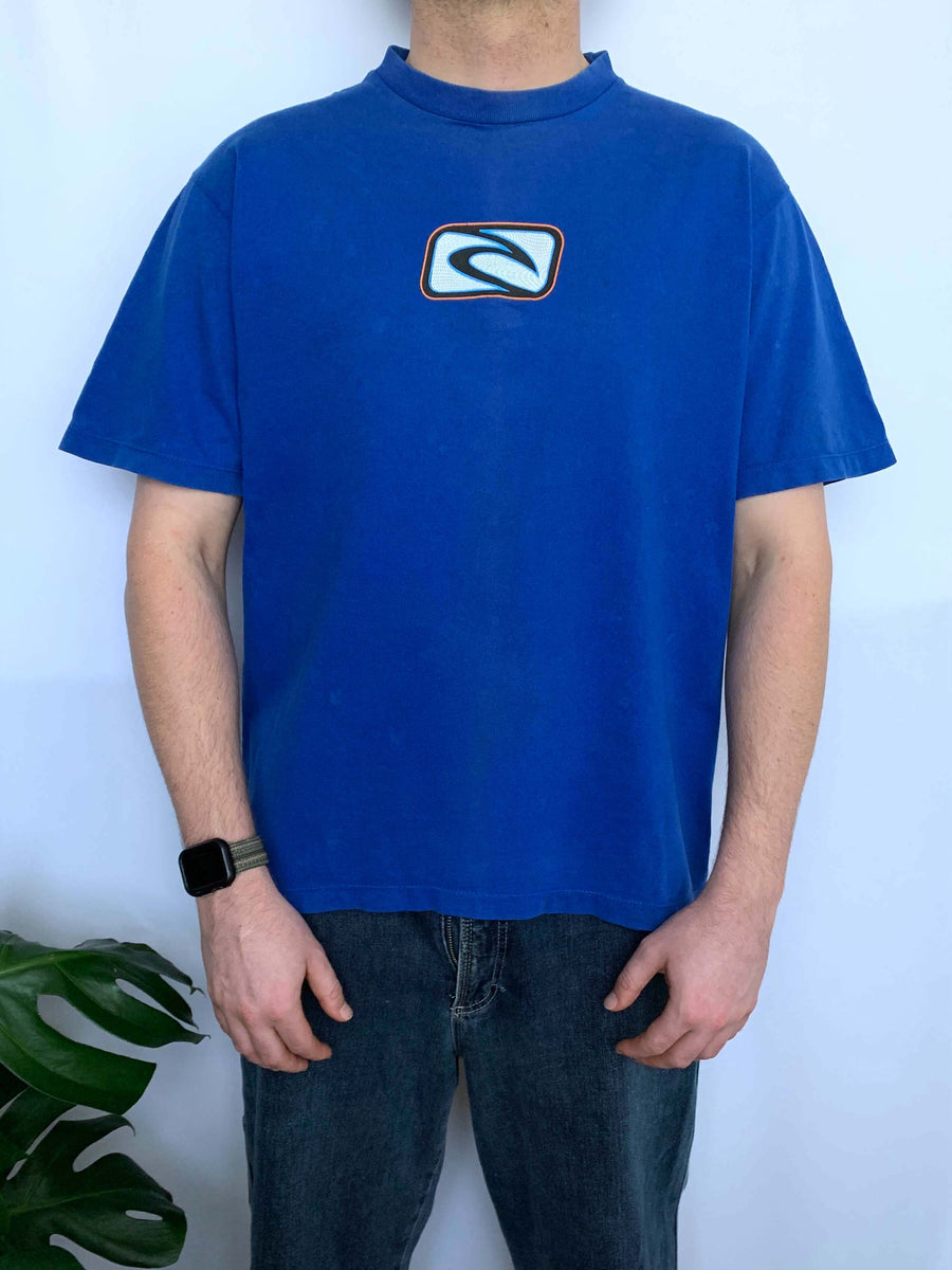 VINTAGE RIP CURL BIG SPELLOUT TEE - L