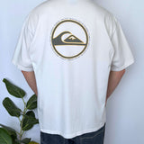 VINTAGE QUIKSILVER HUGE LOGO TEE - L