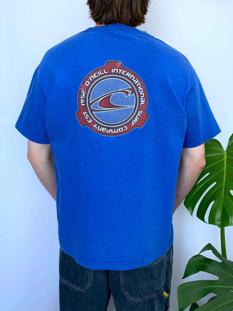 VINTAGE O'NEILL 'INTERNATIONAL SURF COMPANY' GRAPHIC TEE - L