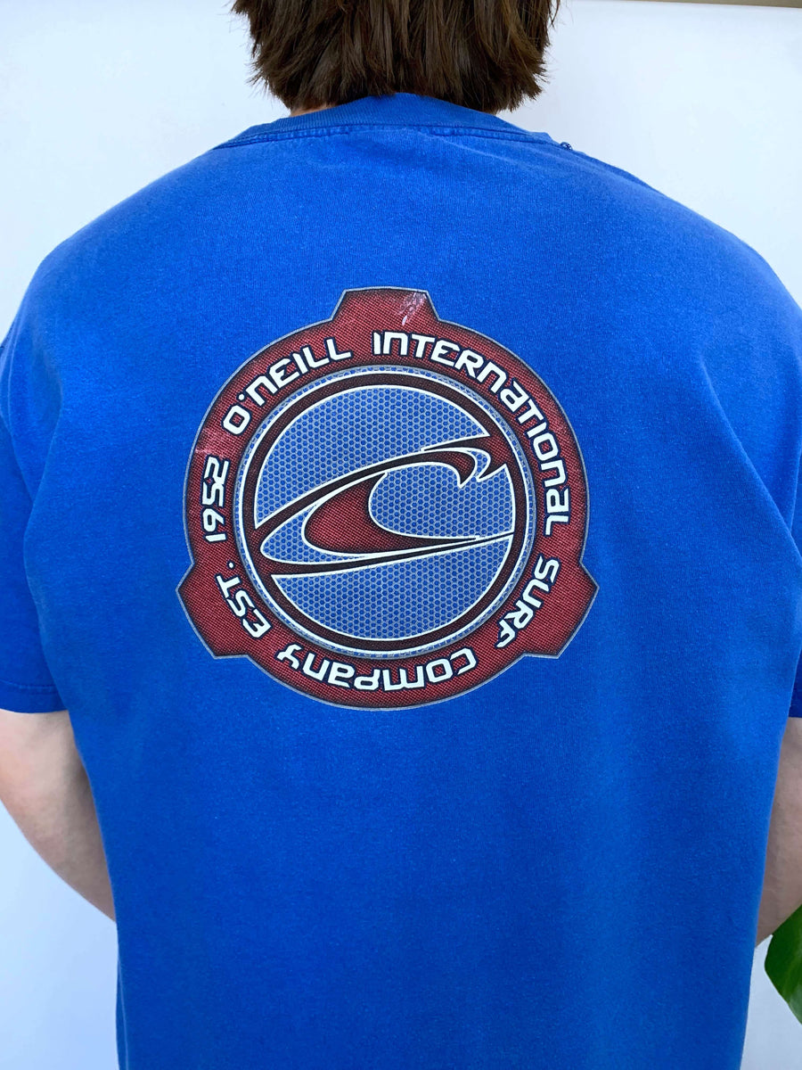 VINTAGE O'NEILL 'INTERNATIONAL SURF COMPANY' GRAPHIC TEE - L