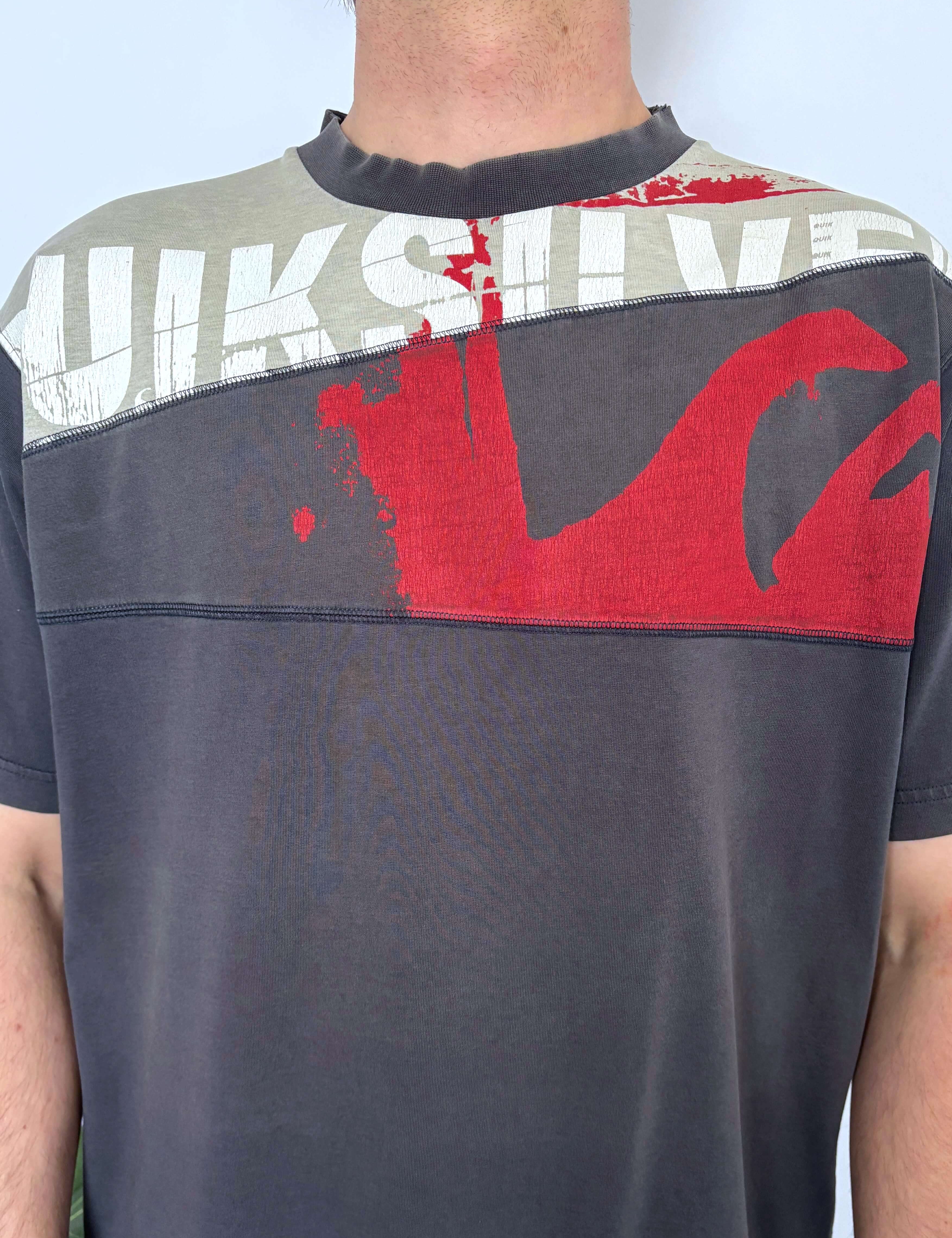VINTAGE QUIKSILVER TWO-TONE TEE - M