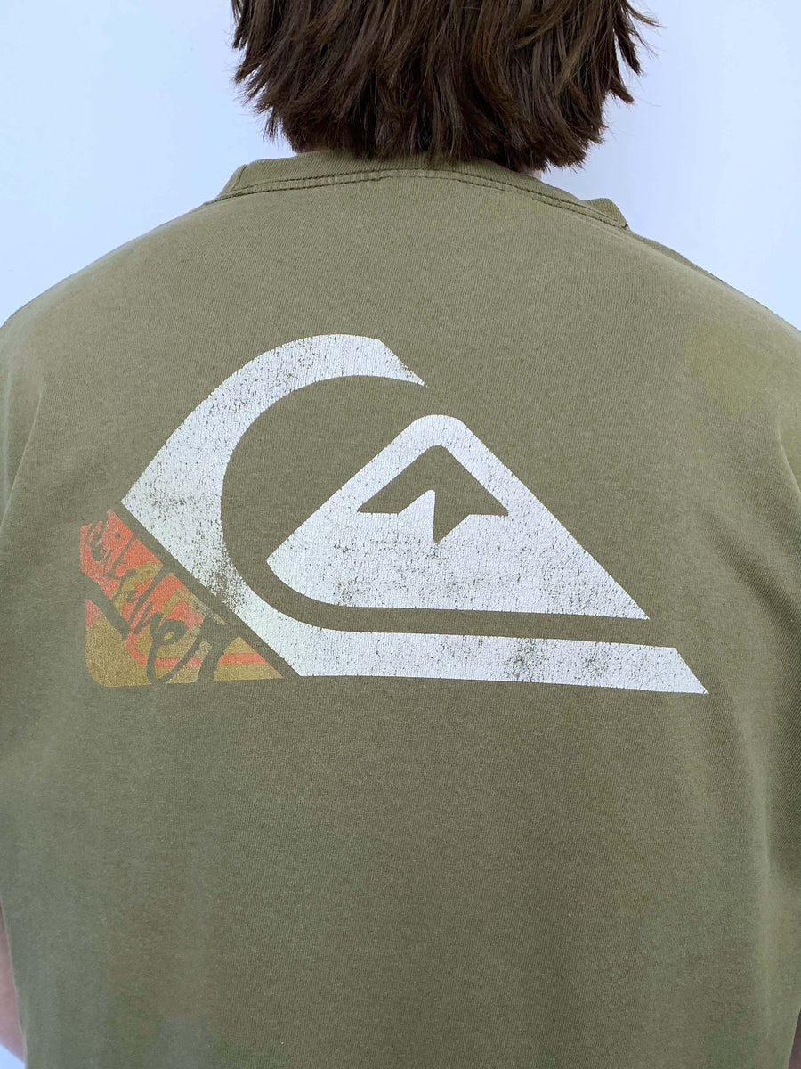 VINTAGE QUIKSILVER BIG LOGO TEE - L