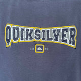 FADED VINTAGE QUIKSILVER SPELLOUT HOODIE - M