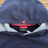 FADED VINTAGE QUIKSILVER SPELLOUT HOODIE - M