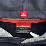 FADED VINTAGE QUIKSILVER SPELLOUT HOODIE - M