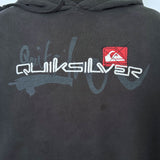 FADED VINTAGE QUIKSILVER EMBROIDERED HOODIE - XL