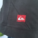 FADED VINTAGE QUIKSILVER EMBROIDERED HOODIE - XL