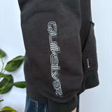 FADED VINTAGE QUIKSILVER EMBROIDERED HOODIE - XL