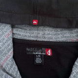 FADED VINTAGE QUIKSILVER EMBROIDERED HOODIE - XL