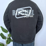 FADED VINTAGE RIP CURL ZIP-UP SWEATSHIRT - L