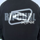 FADED VINTAGE RIP CURL ZIP-UP SWEATSHIRT - L