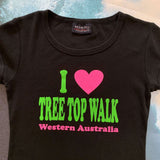 VINTAGE 'I <3 TREE TOP WALK' WEST AUS BABY TEE