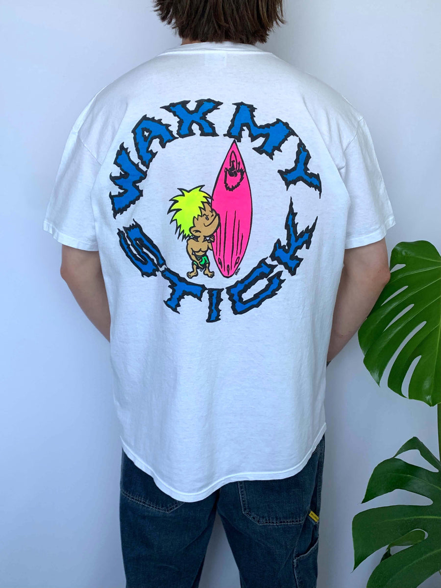 VINTAGE 'WAX MY STICK' TEE - L