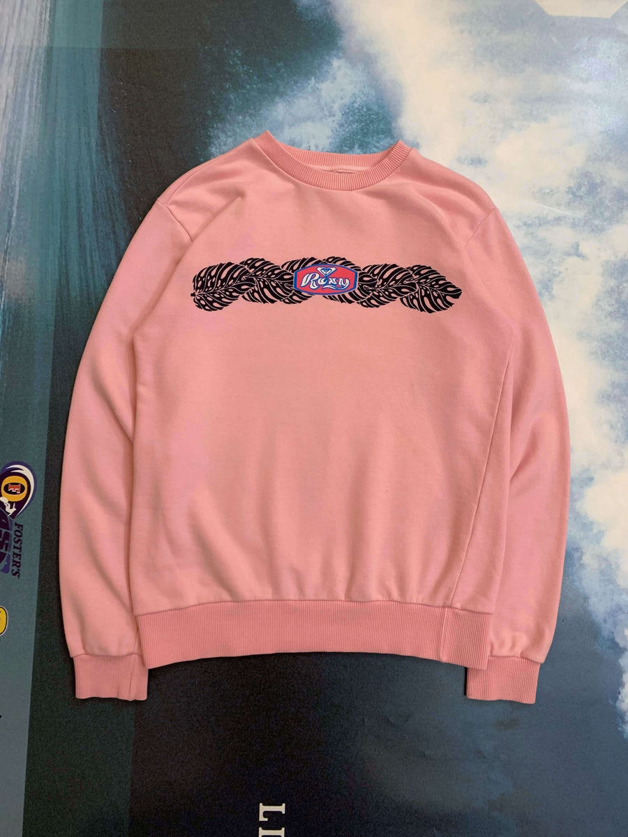 PALE PINK 90S ROXY CREWNECK