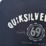 OLD SCHOOL QUIKSILVER SPELLOUT HOODIE - XL