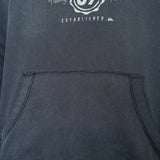 OLD SCHOOL QUIKSILVER SPELLOUT HOODIE - XL