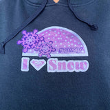 VINTAGE ROXY 'I LOVE SNOW' HOODIE - 12