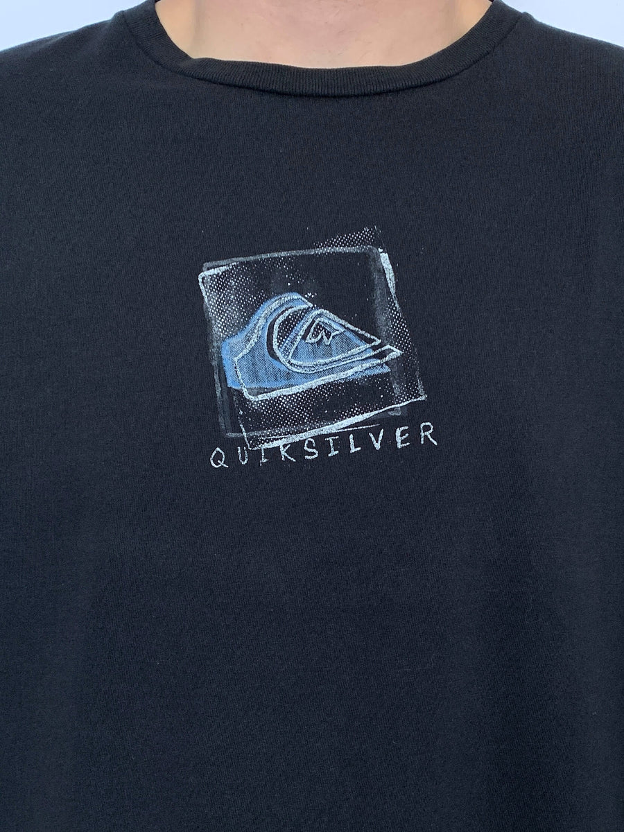 VINTAGE QUIKSILVER BIG LOGO TEE - L