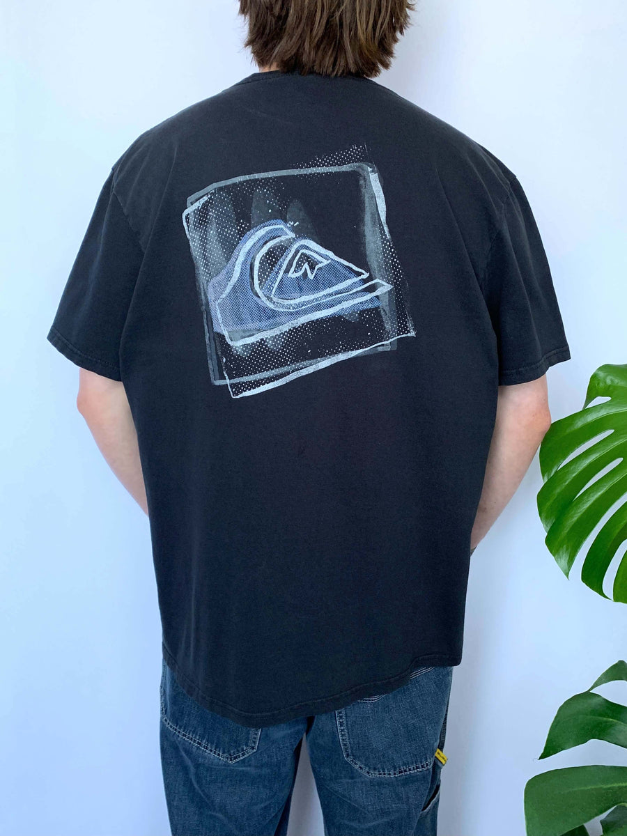 VINTAGE QUIKSILVER BIG LOGO TEE - L