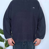 VINTAGE QUIKSILVER RIBBED JUMPER - L