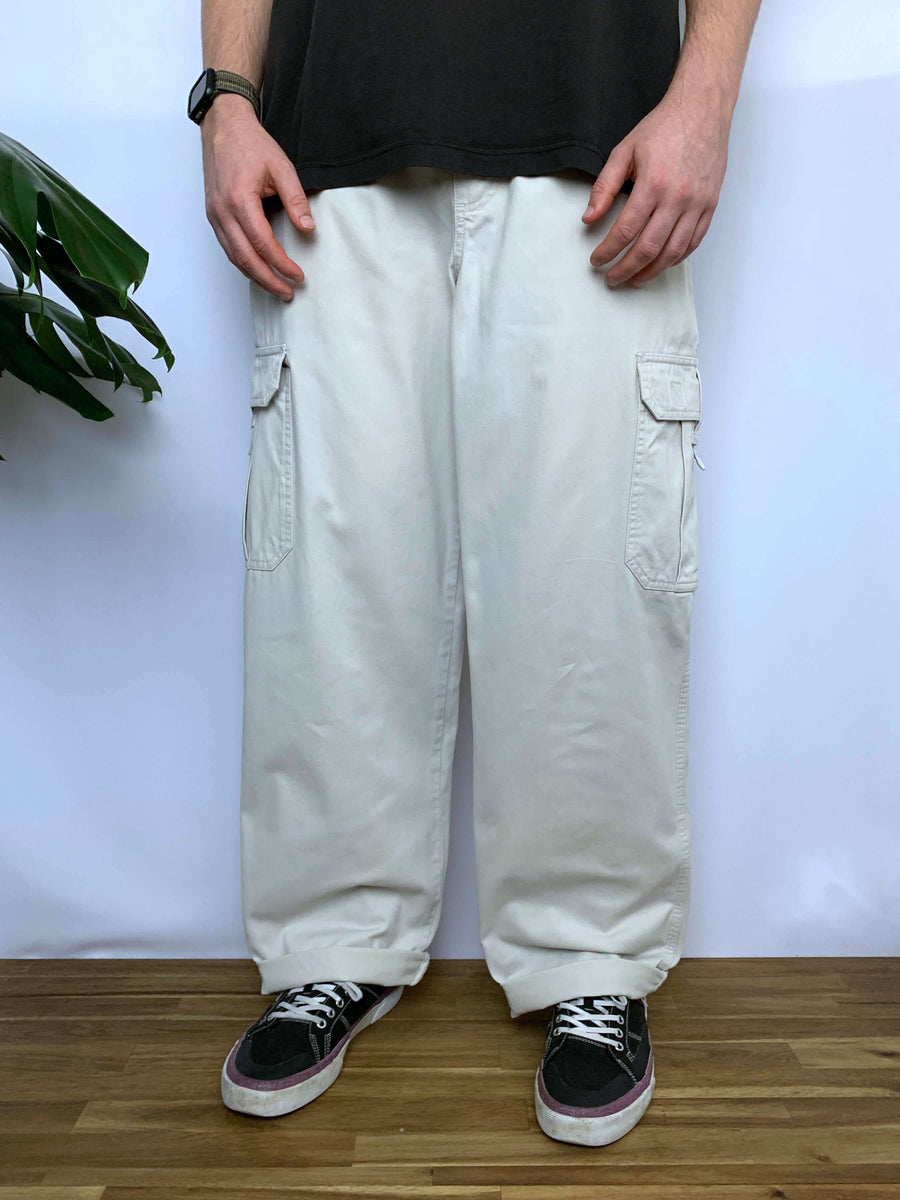 BAGGY 90S QUIKSILVER ELASTIC WAIST CARGO PANTS