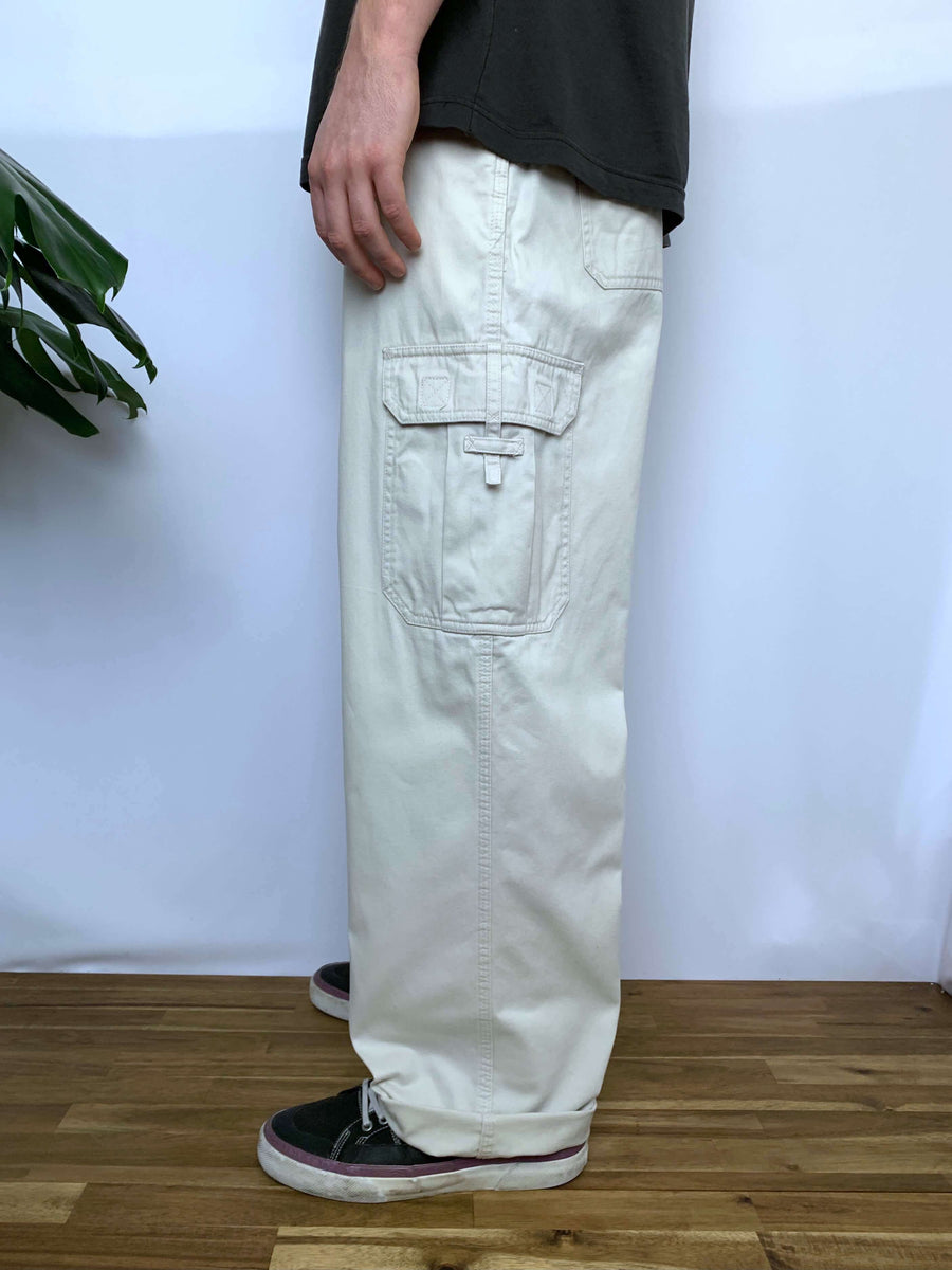 BAGGY 90S QUIKSILVER ELASTIC WAIST CARGO PANTS