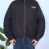 FADED VINTAGE QUIKSILVER ZIP-UP SWEATSHIRT - L
