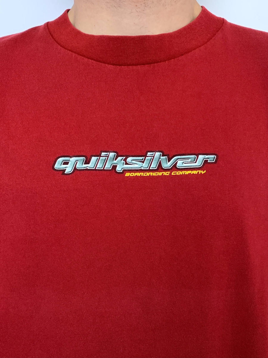 VINTAGE QUIKSILVER WAVE GRAPHIC TEE - L