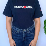 VINTAGE RUSTY USA FRONT HIT TEE - 6/8