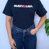 VINTAGE RUSTY USA FRONT HIT TEE - 6/8